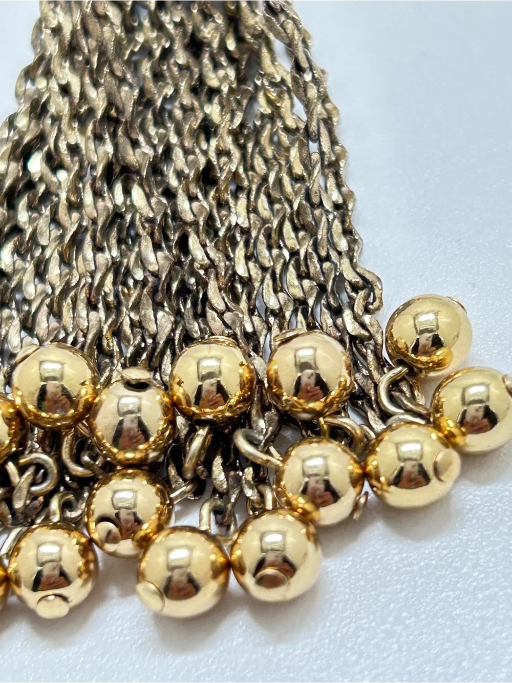Stella & Dot, Bianca, Long Gold Tassel Necklace, Retired